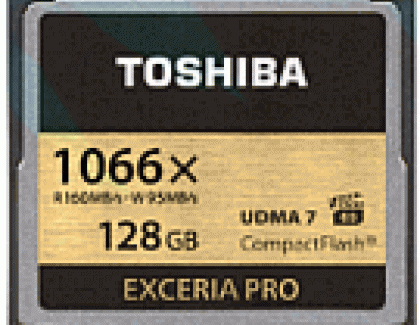 Lexar Professional 1066x CF  128GB Vs.  Toshiba Exceria Pro C501 128GB