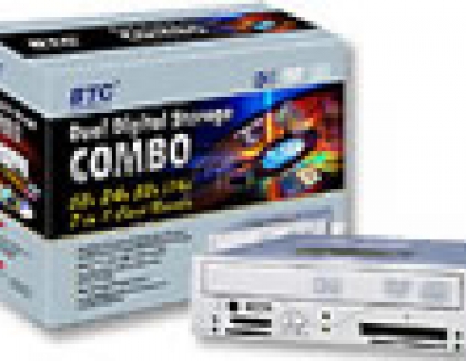 BTC announces 52x 7-in-1 card reader CDRW/DVD combo drive