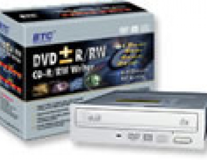 BTC announces 8x dual DVD recorder