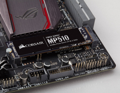 CORSAIR Launches Force Series MP510 M.2 PCIe NMVe SSD