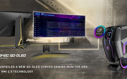 MSI unveils a new QD-OLED curved gaming monitor and new HMI2.0 technology