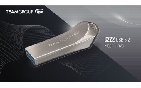TEAMGROUP Launches Stylish C222 USB 3.2 Flash Drive with a Streamlined, Ergonomic Design