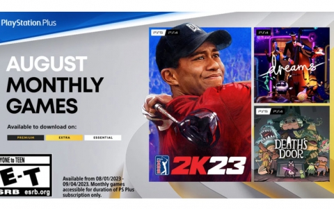 PlayStation Plus Monthly Games for August: PGA Tour 2K23, Dreams, Death’s Door 