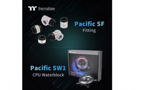 Thermaltake Launches the Pacific SW1 Plus CPU Water Block & Pacific SF Fittings — Silver Black