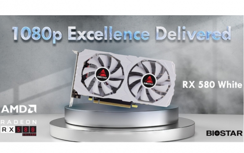 BIOSTAR ANNOUNCES THE RADEON RX 580 WHITE GRAPHICS CARD