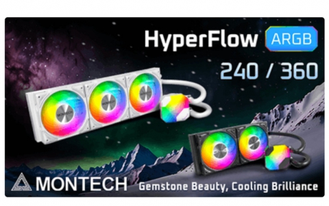 MONTECH Launches their First All-In-One CPU Liquid Cooler with the HyperFlow ARGB