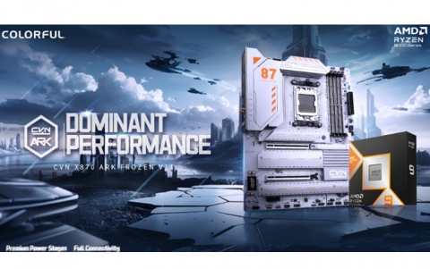COLORFUL Presents CVN X870 ARK FROZEN Motherboard for AMD Ryzen 9000 CPUs