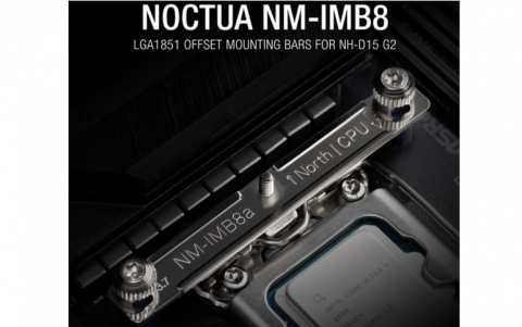 Noctua releases NH-D15 G2 specific offset LGA1851 mounting bars for improved cooling performance