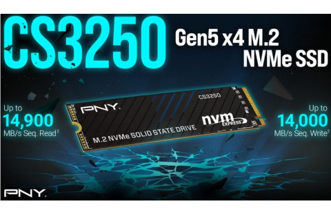 PNY Unveils CS3250 M.2 NVMe PCIe Gen5 x4 SSD