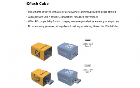 Vinpower now offers 2TB capacity across their full series of Apple MFi iXflash and iXflash Cube secure mobile flash drives
