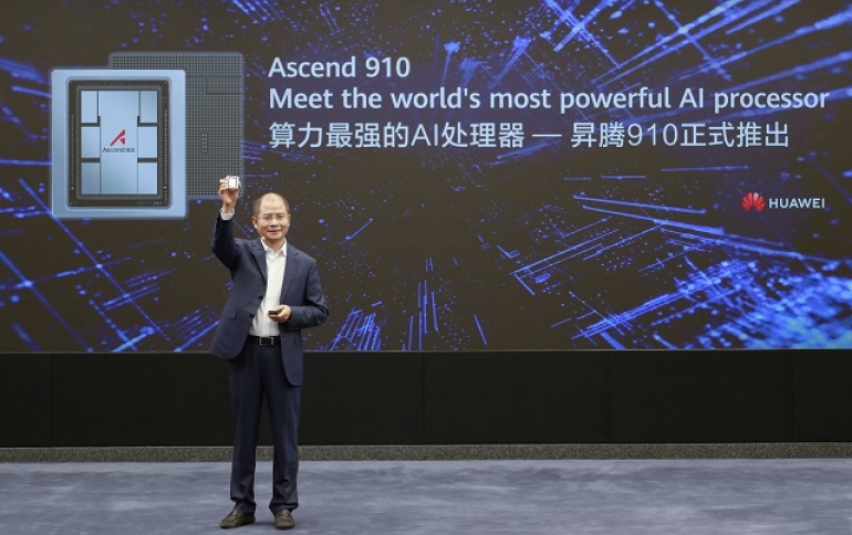 Huawei Says Ascend 910 is The World's Most Powerful AI Processor