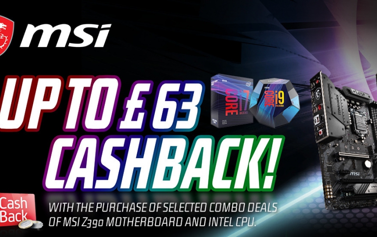 MSI Offers up to €70 Cashback for Selected Combo Deals of MSI Z390 Motherboard and Intel CPU