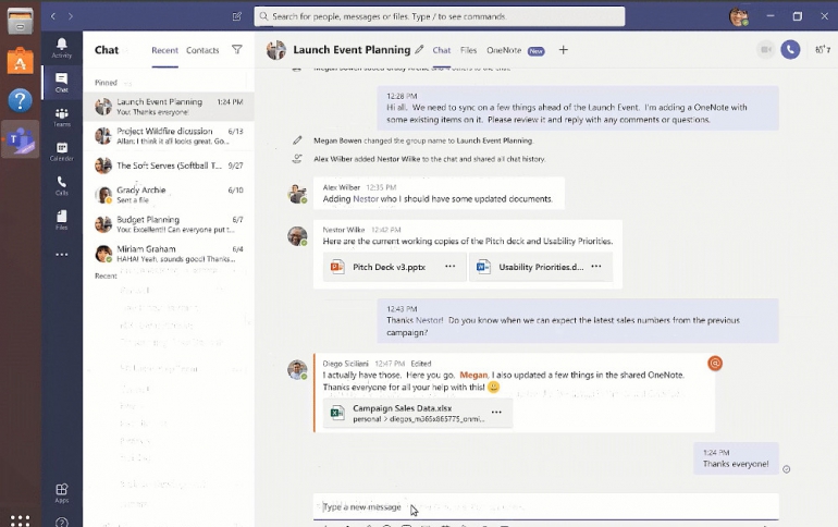 Microsoft Teams Available on Linux