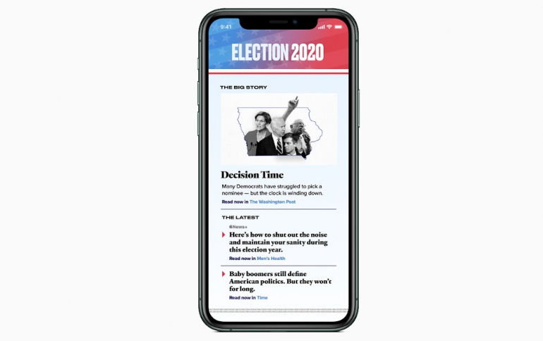 Apple News launches Coverage of the 2020 Presidential Election