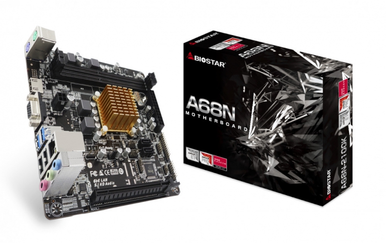 BIOSTAR Announces the A68N-2100K SoC Motherboard with an In-Built AMD Dual Core Processor