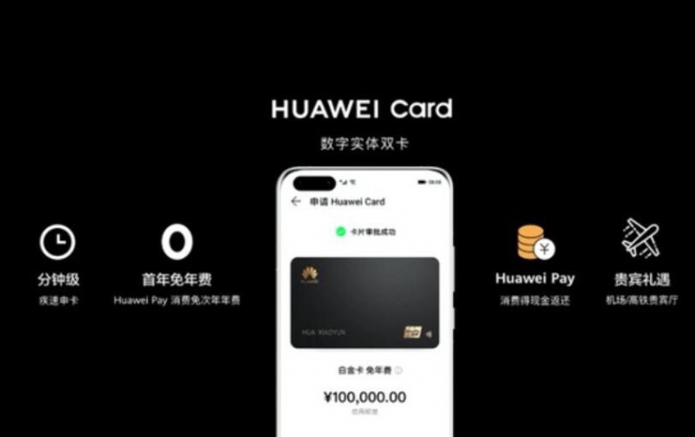 Huawei Releases Its Own Credit Card