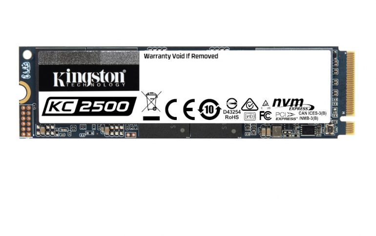 Kingston Releases New KC2500 NVMe PCIe SSD for High Performance Systems