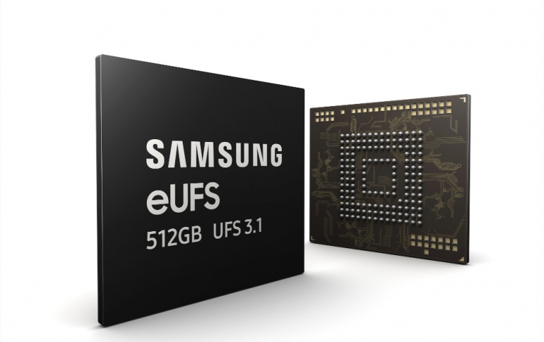 Samsung Begins Mass Production of Speedy 512GB eUFS 3.1 for Smartphones