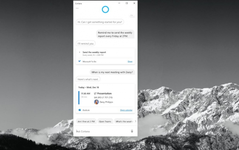 New Cortana Coming to Windows 10 Focuses on Business Users