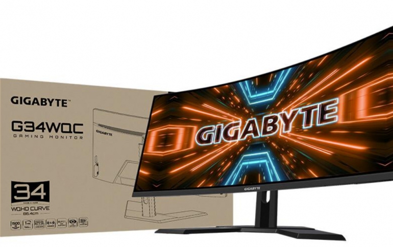 Gigabyte launches 34-inch Ultra-wide G34WQC Gaming Monitor