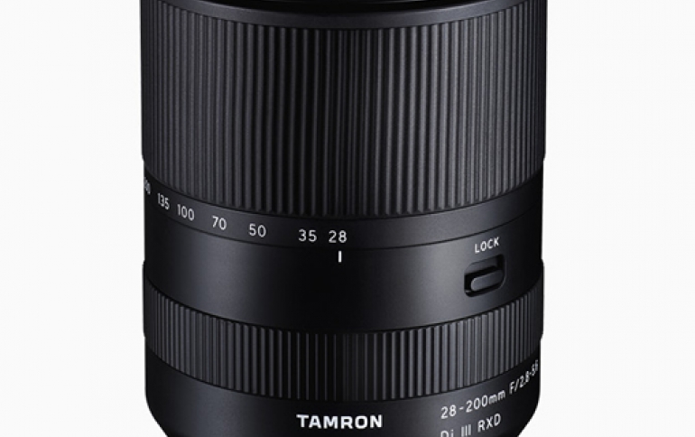 Tamron announces 28-200mm f/2.8-5.6 Di III RXD Lens for Sony Ε-Mount