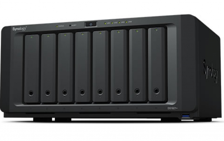 Synology introduces DS1821+ NAS with eight bays and AMD Ryzen quad core