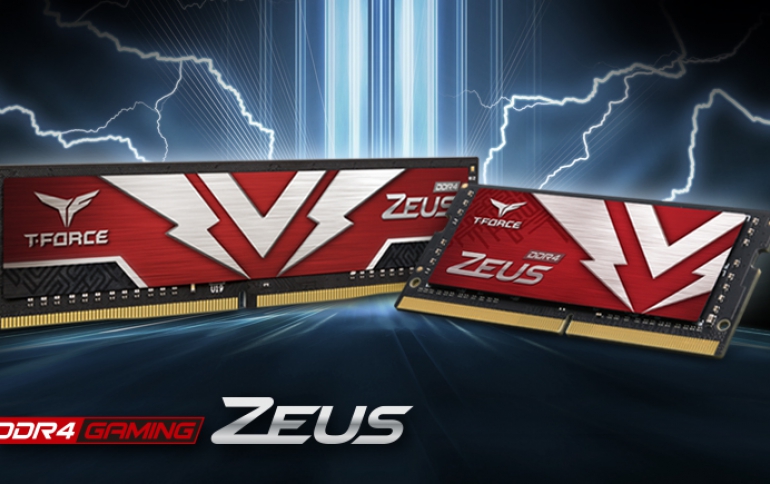 TEAMGROUP Launches Two ZEUS Series Gaming Memory Modules Evoke the Power of the Thunder God Strike Like Lightning in the Battlefield