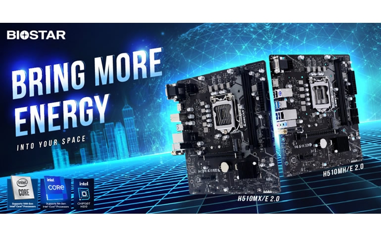 BIOSTAR ANNOUNCES THE INTEL H510 SERIES MOTHERBOARDS