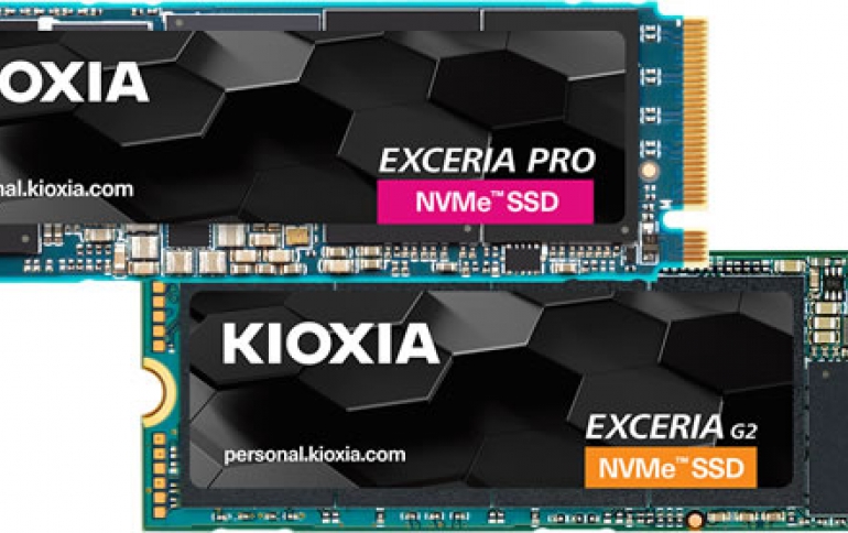 KIOXIA Announces Exceria PRO and Exceria G2 Series Client M.2 NVMe SSDs (PCIe4.0 (x4))