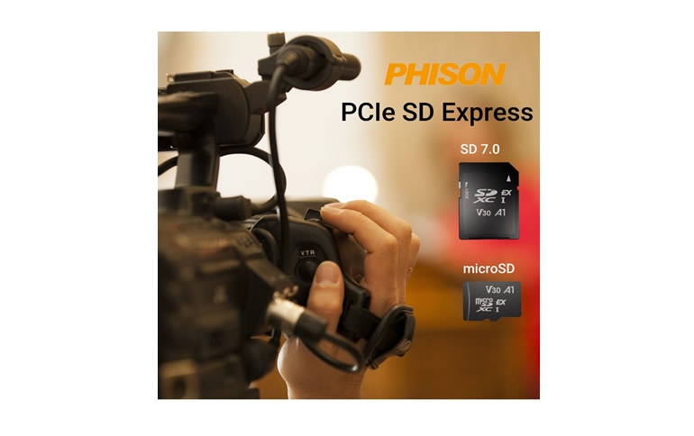 PHISON IS THE FIRST TO SHIP THE NEW PCIe SD EXPRESS CARD (SD 7.0)