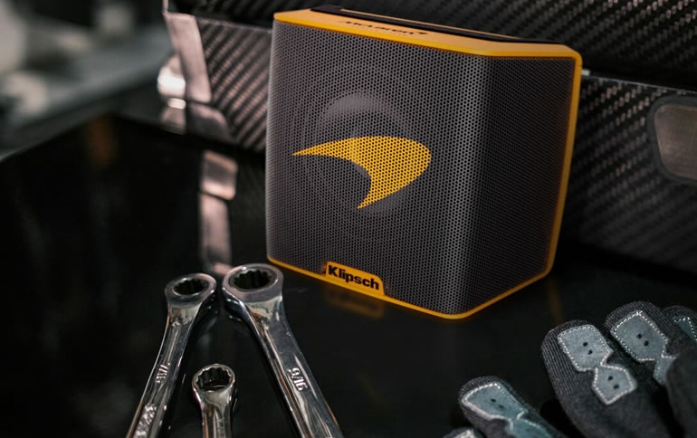 KLIPSCH INTRODUCES MCLAREN RACING INSPIRED PORTABLE SPEAKER