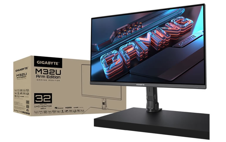 Gigabyte Releases New 4K with KVM Monitors