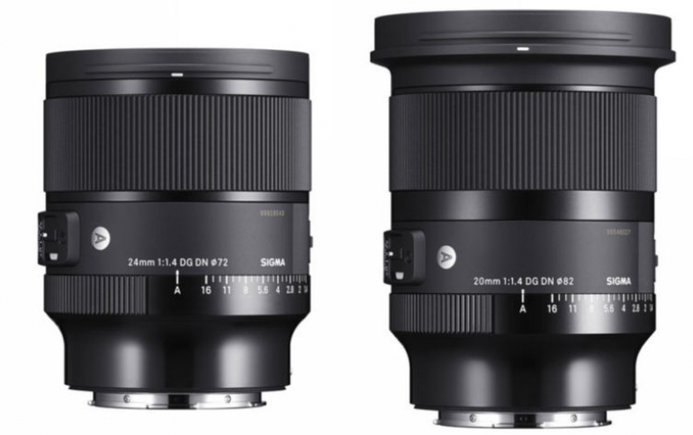 SIGMA ANNOUNCES 20MM and 24mm F1.4 lenses