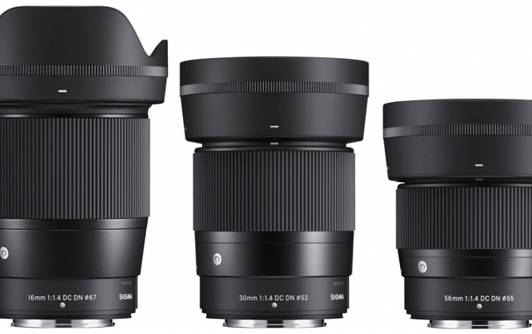 SIGMA Announces Release of Three F1.4 Prime Lenses for Fujifilm X Mount Cameras