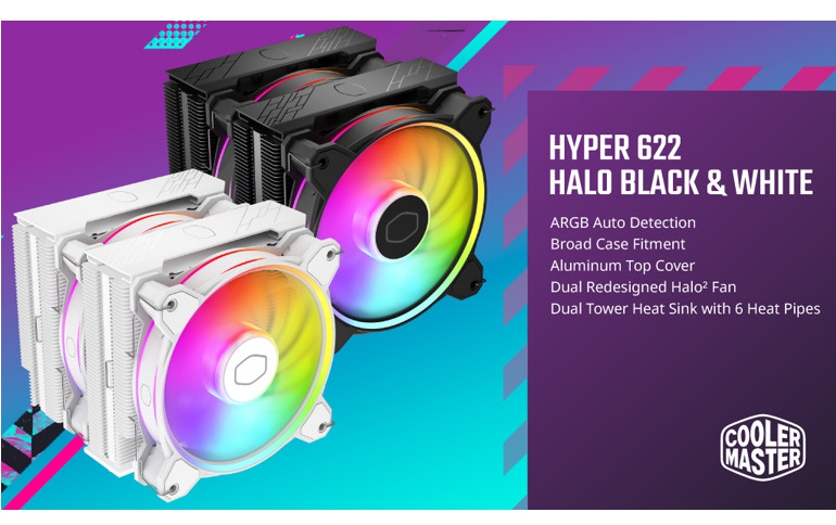 Cooler Master Launches The Hyper 622 Halo CPU Cooler With Twice The Cooling Power