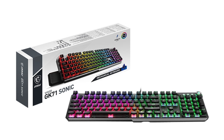 MSI announces VIGOR GK71 SONIC gaming keyboard
