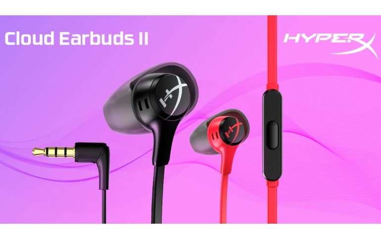 NEW HYPERX CLOUD EARBUDS II WITH MIC SUPPORT CONVENIENT AND IMMERSIVE MOBILE GAMING