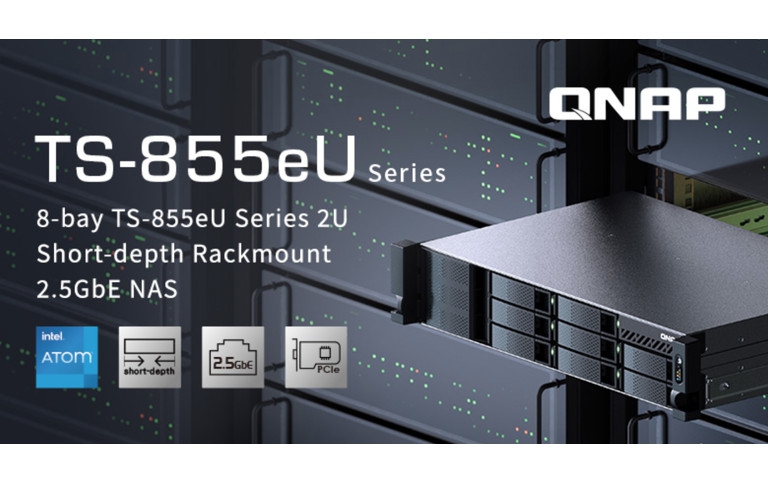 QNAP Releases Short-depth Rackmount TS-855eU NAS Series