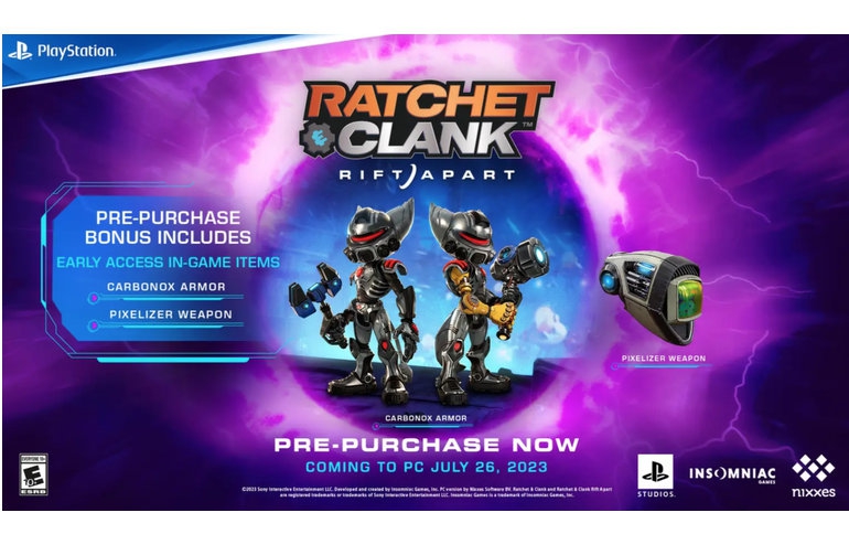 PlayStation reveals PC requirements for Ratchet & Clank: Rift