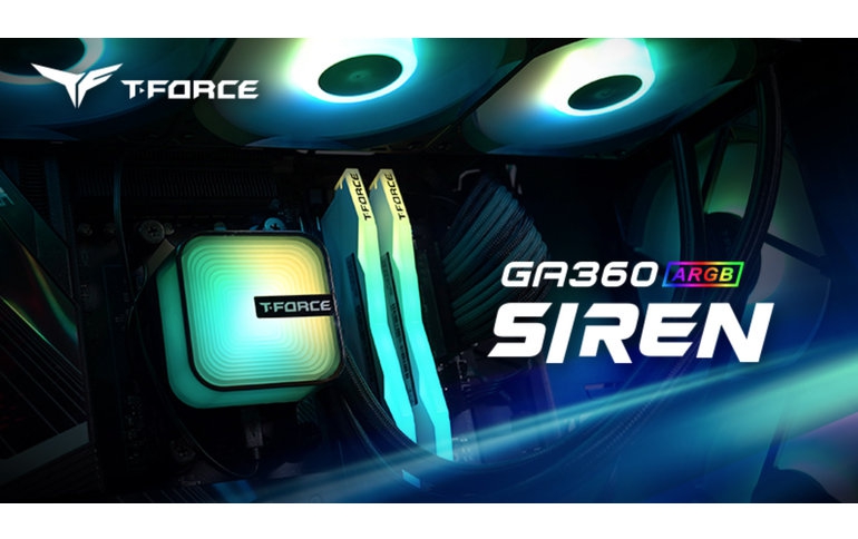 TEAMGROUP and ASETEK Designworks Launches the T-FORCE SIREN GA360 ARGB All-in-One Liquid Cooler, Next-Level Cooling Enhanced with Artificial Intelligence