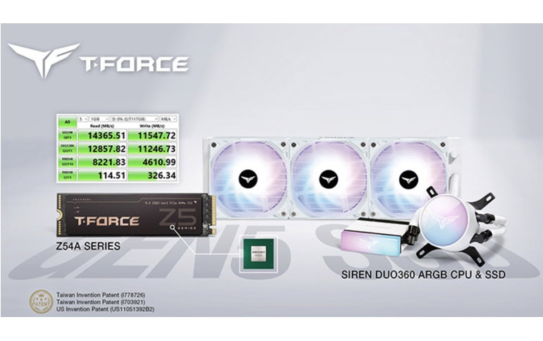 Teamgroup announces T-FORCE Z54A 14GB/s Gen5 NVME SSD!