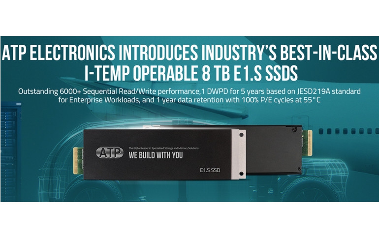 ATP Electronics Introduces 8 TB E1.S SSDs
