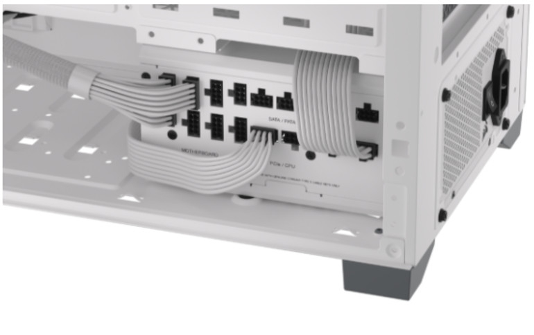 CORSAIR Expands Side-Mounted Connection PSU Family with New White RMx SHIFT