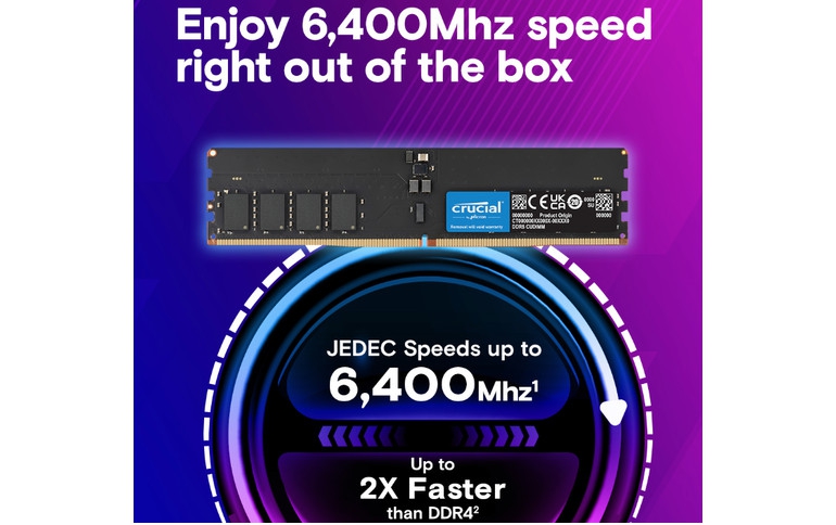 Micron announces launch of its Crucial clock driver DDR5 memory
