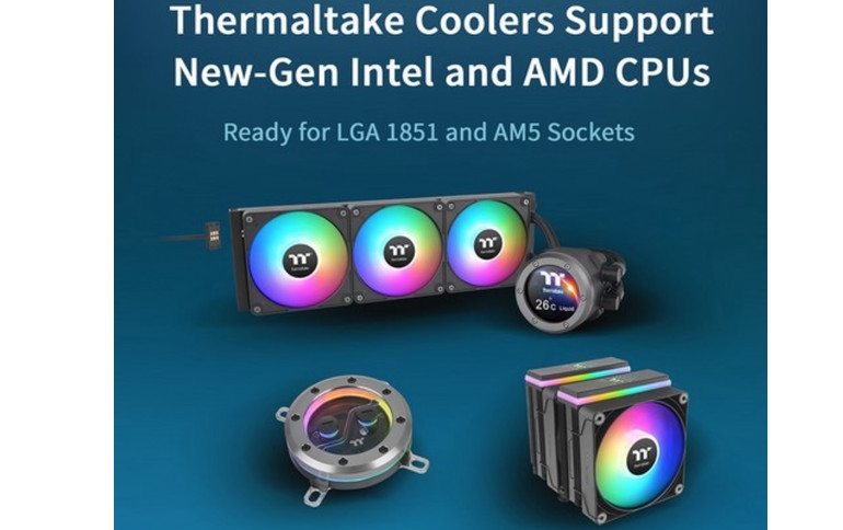 Thermaltake Coolers Support New-Gen Intel and AMD CPUs