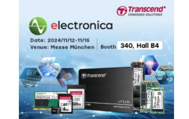 Transcend to Showcase Latest Products at electronica 2024