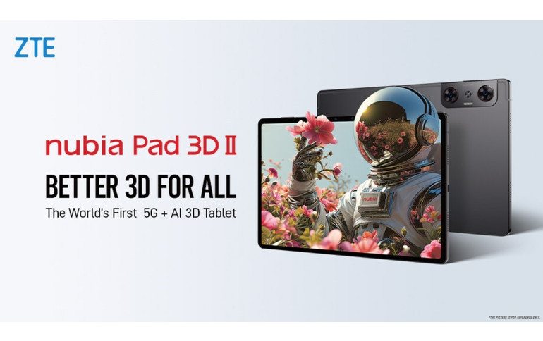 ZTE launches the world's first 5G PlusAI eyewear-free 3D tablet nubia Pad 3D II at MWC24
