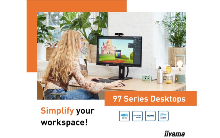 iiyama launches the 97 Series Range of Desktop Monitors to Simplify the Workspace