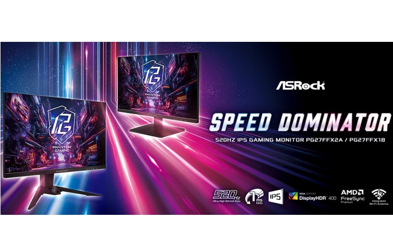 ASRock Launches PG27FFX2A and PG27FFX1B 520Hz IPS Gaming Monitors