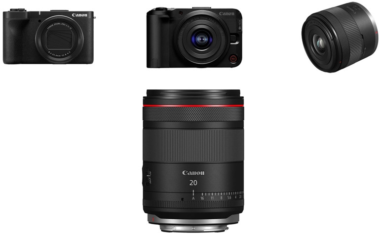 Canon announces new cameras and lens